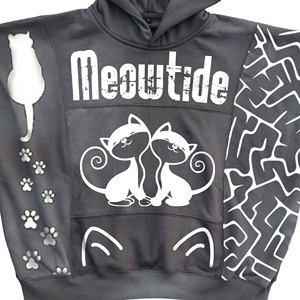 High Quality Heavyweight 100% Cotton Fleece Men's Hoodies Acid Wash Pullover Eco-Friendly Streetwear Tracksuits Puff Printing - Product Image 3