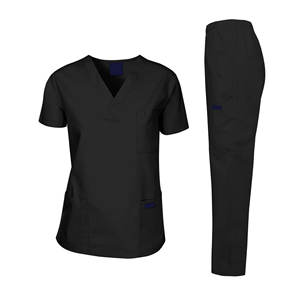 Uniformes Médicos de Hospital de Alta Calidad al por Mayor, Conjunto de Uniforme de Enfermería Cómodo de Algodón de Punto para Mujer de Talla Grande con Logotipo Personalizado - Product Image 5