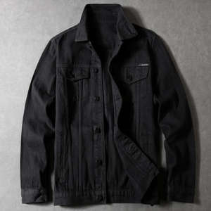 Veste en jean unisexe, veste en jean classique décontractée, tissu durable, coupe confortable pour hommes et femmes - Product Image 3