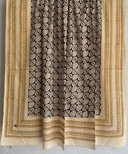 Bufanda tradicional hecha a mano de algodón 100% con estampado de bloques a mano Jaipur bufanda hecha a mano Boho Chic bufanda ligera de algodón suave - Product Image 3