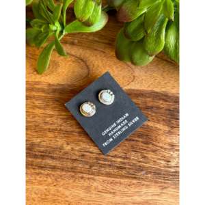 Vintage Gold Plated <b>Diamond</b> Pearl Ball Stud <b>Earrings</b> for Engagement - Product Image 4