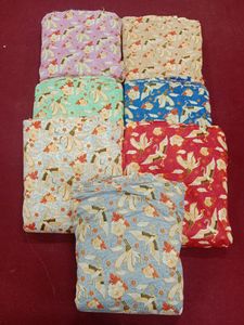 ผ้าเย็บผ้าคอตตอนพิมพ์ลายบล็อกมืออินเดียออร์แกนิกจำนวนมากสำหรับชุดเดรสและผ้าม่านสำหรับเด็กผู้หญิง - Product Image 3