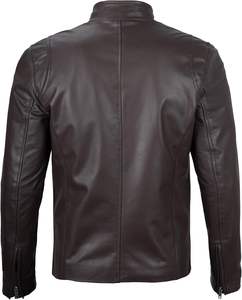 Nouvelle veste en cuir pour homme Veste coupe-vent écologique et personnalisée Veste zippée brodée OEM pour hommes - Product Image 6