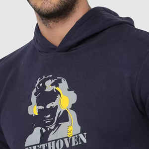 Sudadera con capucha de lana de algodón de alta calidad al por mayor de alta calidad 280Gsm 390Gsm Sudadera con capucha impresa - Product Image 2