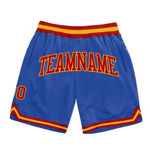 Top Quality Men Retro Breathable Customized Plus Size Mesh Embroidered Short with Pockets Basketball Shorts - Product Image 2