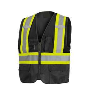 Gilet de travail robuste en tissu respirant avec plusieurs poches à outils, gilet de travail en vente en ligne - Product Image 1