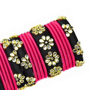Traditional Wedding Bridal Bangle <b>Set</b> Wholesale New Arrival Women Luxury Wedding Flower Bridal Churiya <b>Set</b> - Product Image 3