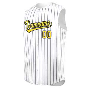 Custom Sleeveless Full Button Baseball Jersey Vest Training <b>Athletic</b> Sports Team Uniforms Sublimated Youth Baseball Shirts - Product Image 4