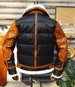 Best Winter Men's <b>Jacket</b> Hot Selling Customizable Sheepskin Fur Embroidery Plus Size Bomber Leather Overcoat with <b>Smart</b> Design - Product Image 4