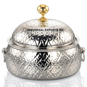 Olla de madera de diseñador, hecha a mano cazuela de diseñador de calidad superior, calentador de alimentos de Metal nuevo con estilo clásico - Product Image 6