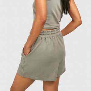 Wholesale Custom Logo <b>Board</b> <b>Shorts</b> <b>Women's</b> 100% Cotton Breathable Elastic Waist Quick Dry Casual Sporty Low Price - Product Image 5