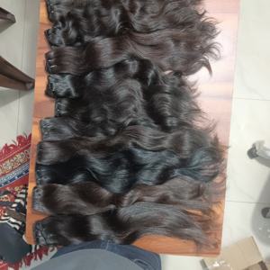 Extensions de cheveux humains Remy indiennes, double trame, dentelle HD, matière première vierge, cheveux péruviens naturels, lisses, qualité supérieure - Product Image 1