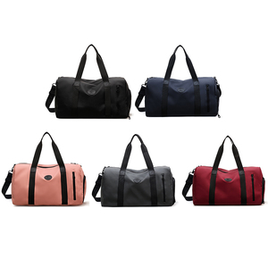 Bolsa de lona plegable de poliéster Oxford impermeable de alta calidad de gran capacidad para mujer para viajes, gimnasio, zapatillas de negocios con compartimentos - Product Image 6