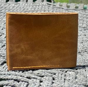 Anwar Brand Portefeuille en cuir de vache court fait à la main Style tendance avec fermeture ouverte Fonction antivol - Product Image 2