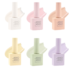 Jello Jello Spring Pastel Mood Edition Gel Nail Polish, ensemble de 6 couleurs – Beauté coréenne - Product Image 1