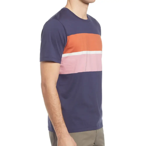 T-shirt en coton pour homme, coupe ample, manches courtes, usage quotidien, doux, respirant, léger, confortable, élégant, commande en gros OEM ODM - Product Image 4