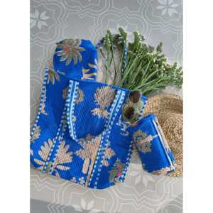 Bolso de Mano Azul Moderno para Mujer, Tipo Tote, con Cierre, Resistente al Agua, de Lona, para Todas las Temporadas: Verano, Otoño, Invierno, Primavera - Product Image 2