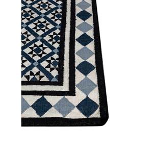 อัลฮัมบรา ไอวอรี่ พรมขนสัตว์ทอลายเรียบ ลายเรขาคณิตสำหรับตกแต่งบ้าน-ADWL-13160 - Product Image 4