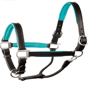 Licou de cheval en cuir fait à la main, design personnalisé, noir, marron, grain supérieur, rembourrage violet doux et double couture, licou de cheval durable - Product Image 3