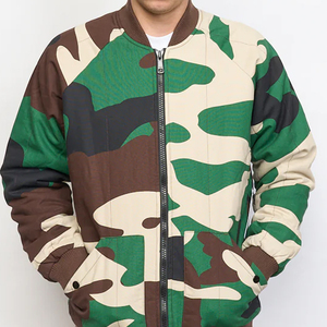 Best Sale Custom Printed Men's 100% Polyester Bomber <b>Jacket</b> Street Style Winter Lightweight Breathable Stand Collar Hooded - Product Image 6