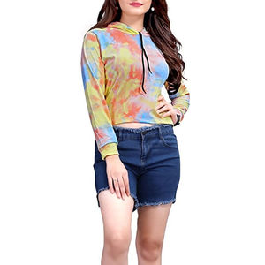 Sweat à capuche pour femme Tissu léger de haute qualité pour une utilisation extérieure décontractée Style Streetwear avec col à capuche pour l'hiver - Product Image 1