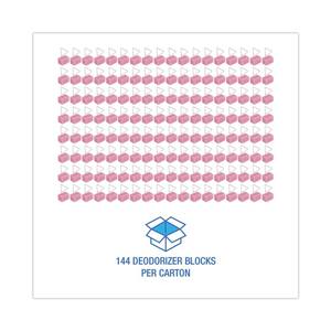 Boardwalk 4 Oz. Bloc désodorisant jetable pour cuvette de toilettes, solide et liquide, parfum cerise, rose - 144/carton - Product Image 6