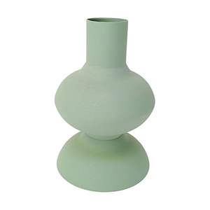 Vase à fleurs noir de style nordique minimaliste, motif en spirale élégant, vase trompette, centre de table décoratif pour mariage et hall d'hôtel - Product Image 2