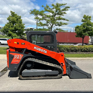 Chargeuse compacte sur chenilles Kubota SVL75-2 d'occasion, moteur diesel puissant, pompe performante, chargeuse compacte de taille moyenne pour la construction et l'aménagement paysager - Product Image 1