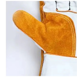 ถุงมือเชื่อมหนังวัวแยกยาวแบบอุตสาหกรรมทนความร้อนสำหรับช่างเชื่อม - Product Image 2