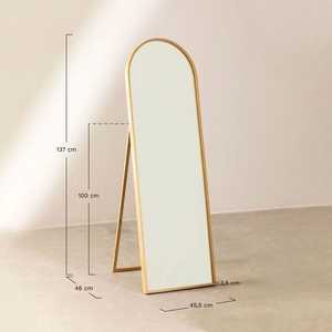 Recién llegado, espejo de pared decorativo en forma de D con diseño único, espejo de pared moderno, espejo texturizado, venta a granel para eventos en casa - Product Image 5