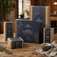 Boîtes cadeaux personnalisées AT PACK pour café, pour Noël ou le Black Friday, emballage en papier recyclable pour coffret cadeau de tasse à café