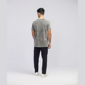 Personalizado Hip Hop Vintage ácido lavado camiseta nuevo diseño Oversize Unisex 100% algodón peso pesado en blanco camisetas para hombres con logotipo - Product Image 4