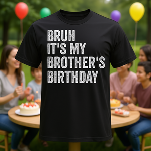 T-shirt a maniche corte per festeggiare il compleanno, t-shirt unisex per adulti con scollo rotondo e grafica di apprezzamento per la sorella - Product Image 3