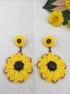 Boucles d'oreilles artisanales en perles pour femmes et filles, broderie indienne, bijoux ethniques, cadeau, beau design, perles de qualité - Product Image 6