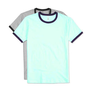 Cómodas y transpirables de talla grande para otoño, camisetas con timbre para mujer, 100% algodón, cuello en contraste, OEM, Color y tamaño personalizados, pedidos al por mayor - Product Image 6