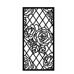 Wall Art Design Black Color Painted <b>Metal</b> Garden <b>Screen</b> Laser Cut Design for Decorative Privacy Use Garden <b>Metal</b> Garden <b>Screen</b> - Product Image 4