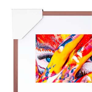 Marco de Metal de Cobre de 24.1 x 73.2 cm, Marco para Fotos A2/A4 con Protección Acrílica para Decoración del Hogar, Bodas y Fines Decorativos, Hecho de Aleación - Product Image 2