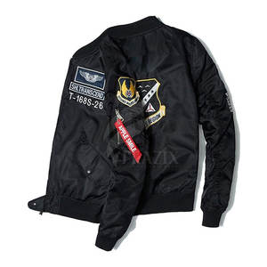 Chaqueta Bomber de Satén Personalizada con Cuello Alto para Hombre, Ajustada, Transpirable, Colores y Logotipos Personalizables, Venta al Por Mayor 2024 - Product Image 3