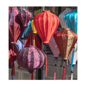 Lanterne en soie pour mobilier d'extérieur en papier inspirée du Vietnam/Lanterne en soie au meilleur prix, Lanterne en soie de bambou pour la décoration - Product Image 2