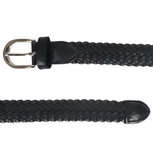 Meilleures ventes 100% ceintures tressées en cuir véritable confortables réglables Logo personnalisé et taille ceintures en cuir de haute qualité - Product Image 5