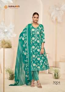 Venta al por mayor de ropa festiva artesanal exclusiva colección de algodón impreso confeccionado ropa de fiesta india y paquistaní - Product Image 4