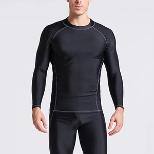 2025 personalizado impreso hombres manga larga Rash Guard MMA transpirable y protección UV para surf y buceo - Product Image 1