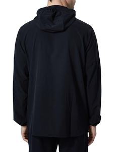 Nouvelle arrivée Veste pour homme en polyester et nylon softshell surdimensionnée légère personnalisée Tissu tissé Imprimé intégral Coupe-vent à capuche Sublimation - Product Image 2