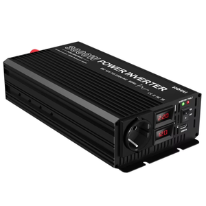 Inversor de Corriente de Onda Sinusoidal Pura de 3000W, Convertidor de CC a CA de 12V/24V a 220V, Apto para Automóviles, Hogares, Autocaravanas y Sistemas Solares - Product Image 4