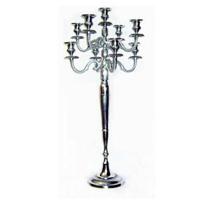 Ensemble de 3 candélabres enduits de poudre noire pour la décoration de la maison Bougeoir et centres de table en fer forgé personnalisés au design de luxe - Product Image 6