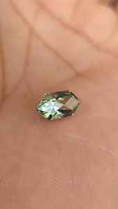 12 x 6 mm, color verde menta, corte de precisión, zafiro geométrico cultivado en laboratorio, diamante hexagonal, corte marquesa holandesa, piedra suelta, fabricante - Product Image 2