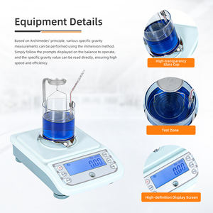 Balance électronique de précision 0,01 pour la densité et la gravité spécifique, analyseur de liquides et de solides de laboratoire avec garantie d'un an - Product Image 3