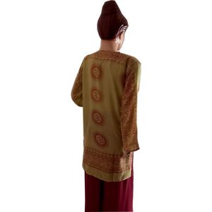 Alta calidad alta calidad Om Kurta 100% tela de algodón precios al por mayor ropa Lisa personalizada Anti Technics artículo estilo para exportación - Product Image 1