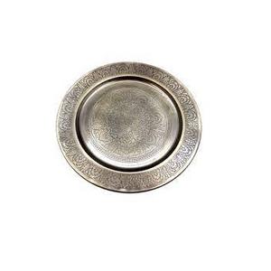 Assiette de charge décorative de table en métal de qualité durable Assiettes de service pour hôtels et restaurants - Product Image 1