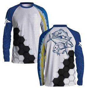 Dernière conception de chemises de pêche à manches longues en polyester 100% à séchage rapide personnalisé maillot de pêche en sublimation - Product Image 6